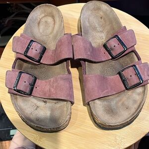 Birkenstock Sandals size 38 L7 M5 Light purple straps